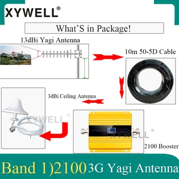 3G 2100MHz repeater gsm-Signal Booster LTE (Band1) 2100MHz 3G Cellullar Forstærker 4g Signal Booster Booster Mobiltelefon