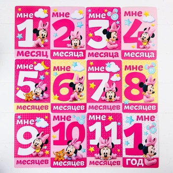 Et sæt af kort til fotooptagelser, Minnie Mouse, 12 x 8 cm Dekoration