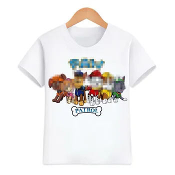 Kids T-Shirts med Drenge, Piger, Børn Tøj, Nye Sommer dyreprint Tegnefilm Dog Grafisk Baby Tøj, t-Shirts Toppe, T-Shirts til Piger