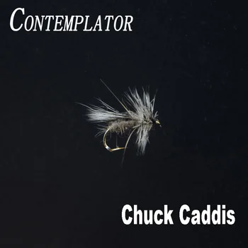 CONTEMPLATOR 4stk/max 12# Chuck Caddis nymfe woodchuck hår fløj tør flyve lokkemad efterligne insekt lokker for at fiske ørreder steelhead