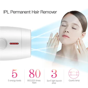 800000 Flash IPL Laser Hair Removal Epilator Husstand Full Body Epilator Hair Remover For Kvinder Smertefri Hair Remover Maskine
