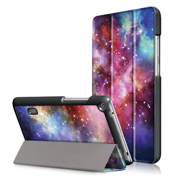 Ultra Slim Magnetisk Print Stå PU Læder Hud Beskyttende Cover Tilfældet For Huawei MediaPad T3 7.0 BG2-W09 Tablet + Film + Pen