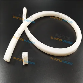 Længde 6m-60m 2 mm 3 mm 4 mm 5 mm hvid firkant solid silikone strip forsegling strip-pladsen fast silicium strip