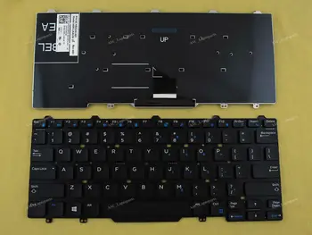 NY dansk Tastatur Til DELL Latitude E5450 E7450 Bærbar Sort Uden Ramme