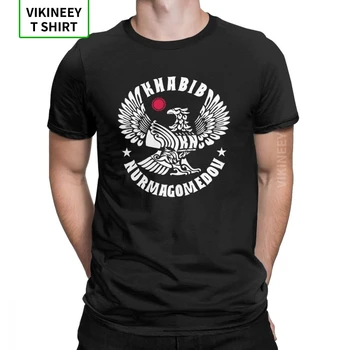 Khabib Nurmagomedov Ældre Mænd T-Shirt Eagle MMA Sjove Bomuld kortærmet t-Shirts O-Neck T-Shirt Grafisk Plus Size Tøj Toppe