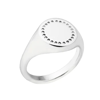 Cirkel Signe Ring med Klare CZ 925 Sterling-Sølv-Smykker Gratis Fragt