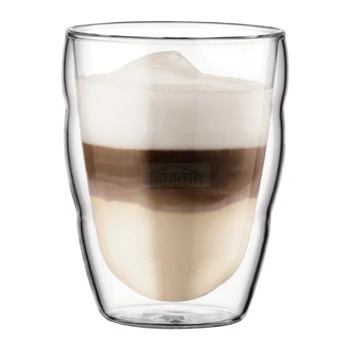 80/250/350ml Kreative dobbeltvægget Glas, Kop Mælk, Juice, Sunde Drikke Krus Klart Resistente Håndlavet Grøn Sort Te Kop Kaffe Kop