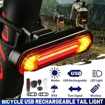 Cykel Lys USB-Genopladelige Hale Lys Advarsel Cykel baglygte Smart Wireless Remote Turn-Signal Lys LED Cykel Lanterne