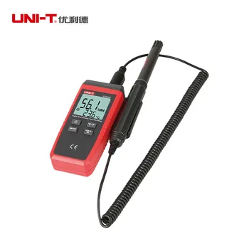 UNI T UT333S LCD Digital Termometer Hygrometer Temperatur Luftfugtighed Meter Fugt Måler sensor C/F Valg af Data hold Backlig