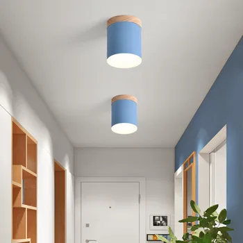 Moderne Farverige Luksus Hvide Loft Lamper Børn Soveværelse Lampe Indendørs Belysning Fastholdelsesanordningen LED Træ Stue Lys AC220V