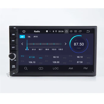 4G RAM Android 10 Auto Radio Octa Core 7Inch 2DIN Universal Bil INGEN DVD-afspiller GPS Stereo Lyd-hovedenhed Understøtter DAB DVR OBD BT