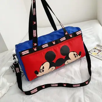 Disney Oxford Klud Mickey Mouse, Donald Messenger Taske Kvinder Mænd Cartoon Stor Kapacitet Rejse Taske Baggage Messenger Skuldertaske