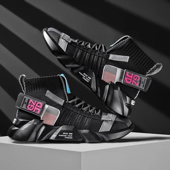 Casual Sko Mænd Farverig Mode Mand Sneakers Mesh Mandlige Blandede Farver Udendørs Fodtøj Efteråret Platform Fritids Sko Unge Tidevandet
