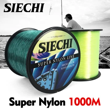 SIECHI 1.0#-8.0# 1000M Monofilamenter Japan Flyve Nylon Fiskeri Linjer For Karpe Fiskeri Tilbehør Pesca Super Stærk
