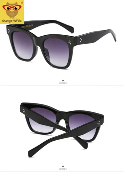 Brand Designer-Pladsen Kvinder Solbriller VintageOversized Stor Størrelse Sol Briller til Mænd, Kvinder Nuancer Sort UV400-Brillerne