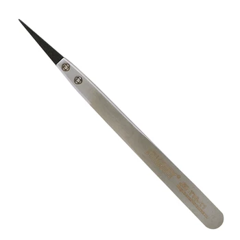 Anti-statisk præcisionspincet Sæt i Rustfrit Stål Spids Albue ESD Pincet til Smd Lodning Af Elektronik Reparation Værktøjer