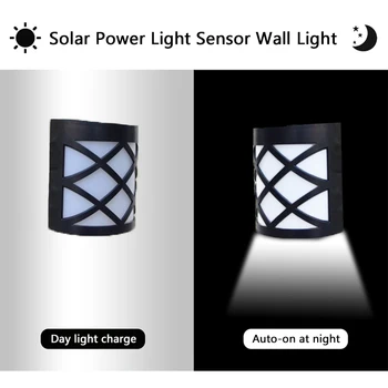 LED Solar Light 6 Lysdioder Vandtæt IP55 Sensor Lys Udendørs Gårdhave Hegn væglampe Vej Korridor LED Solar lampe