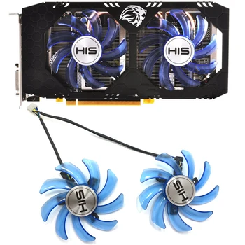 Original 85mm FDC10U12S9-C 4PIN PC Cooling fan For HANS RX470 GPU Køler blæser til HANS RX 470 Turbo 4GB RX 470 OC 4GB RX474 RX570