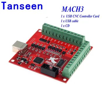 CNC-USB-MACH3 100Khz Breakout Bord 4-Aksen Interface Driver Motion Controller