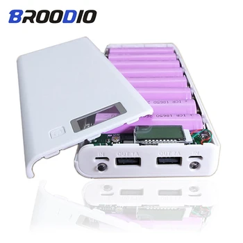 8*18650 Batteri Indehaveren Dual USB Power Bank Batteri Box Mobiltelefon Oplader DIY etui Opladning Opbevaring Sag For Xiaomi