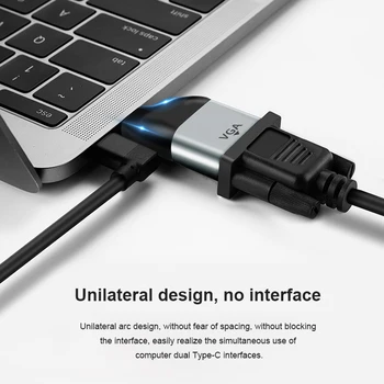 For Vga/DP/RJ45/mini DP HD Video Converter 4K-60Hz Til MacBook Huawei IPad HDMI-kompatibel USB-C-Type-C Flere Former Adapter