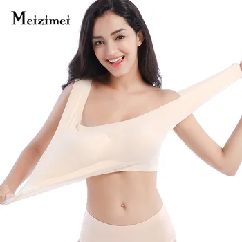 Meizimei Sexy Deep V Bh Til Kvinder Push Up Polstret Undertøj Problemfri Wire Gratis Bralette Springet Antyder Kvinde Undertøj Plus