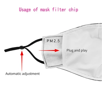Spansk Abstrakte Kunstner Pablo Picasso-Maleri Voksen Mascaraer med Pm2.5 Genanvendelige Opbevaring Stof Maske Med To Filter Chips