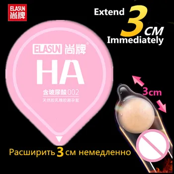 ELASUN Kondom Genanvendelige Bolden Forsinke Ejakulation Udvide Pik Sex Kondomer Til Mænd Penis Extender 3 CM Ærme Særlige Kondom Legetøj