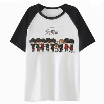 Omstrejfende børn t-shirt harajuku tees streetwear grafisk kvindelige æstetiske kvinder t-shirt hvid kawaii koreanske tshirt