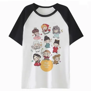 Omstrejfende børn t-shirt harajuku tees streetwear grafisk kvindelige æstetiske kvinder t-shirt hvid kawaii koreanske tshirt