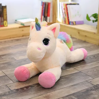Udstoppede Dyr, Baby Dukker søde Tegneserie Rainbow Unicorn Plys legetøj Kids stort til Stede Legetøj ins piger Børn Baby Fødselsdag Gave