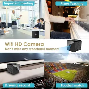 1080P WIFI IP-Kamera, Mini Kamera, HD Videokamera Sensor Night Vision, Motion Detection Lille Kamera Trådløs Overvågning V380 Cam