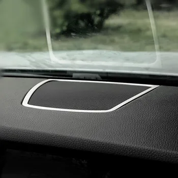 Bil Center Control Audio Højttaler Ramme Dekorative Dække Trim Horn Cirkel Strip Til BMW 5-Serie f10 520 525 535 528 2011-14