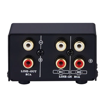 2 i 1 eller 1 i 2 Ud o Kilde Signal Selector, Switcher, Højttaler, o, Switcher, RCA-Interface, Lossess