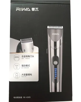 Nye Xiaomi Riwa RE-6305 Vaskbar Genopladelig Metal Body Hair Clipper Perfossional Frisør-Trimmer Med Carbon Stål skærehoved