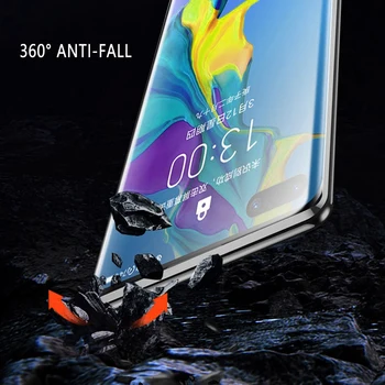 360 Fuld Beskyttelse Magnetiske Sagen for Huawei P30 20 P40 Lite Mate 20 30 Pro Telefonen Glas Cover til Huawei V30 Pro Mate 20X 4G 5G