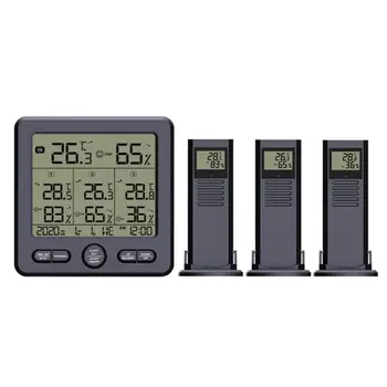 Trådløs vejrstation med Digital Termometer Hygrometer med Max Min Alarm ℃ / ℉