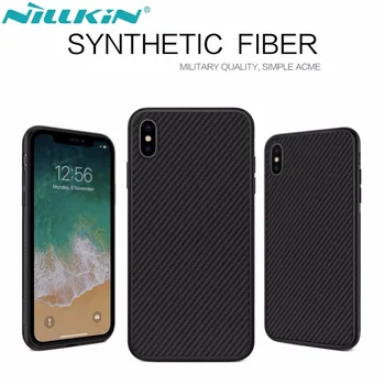 Nillkin Syntetisk Fiber Carbon Plast Tilbage Dække for iPhone X Xs Max Ultra Tyndt cover til iPhone XR-X iPhone