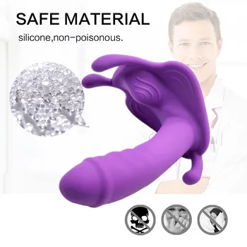 Bluetooth-Sex legetøj Butterfly Bærbare Dildo Vibrator til Kvinder Masturbator Trusser G-Spot Klitoris Stimulator Fjernbetjening Trusser