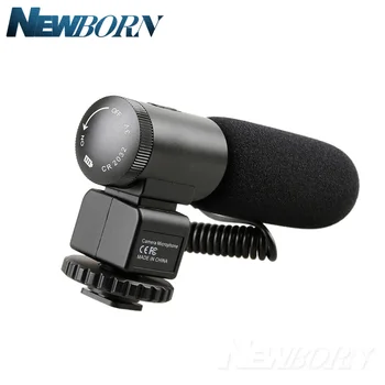 MIC-02 3,5 mm Optagelse Mikrofon Digital SLR Kamera Stereo Mikrofon til Canon, Nikon, Pentax Olympus, Fuji