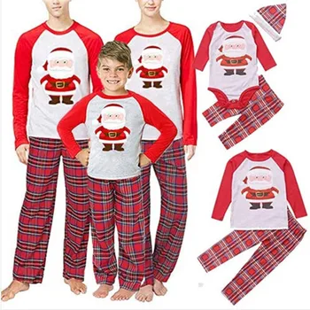 Jul Tøj Familie Passer Matchende Xmas Pyjamas Nye År, Mor og Datter, Mor, Far Baby Pige Dreng