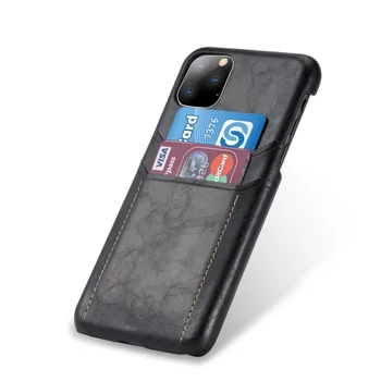 YXAYN Koskind dobbelt kort for note9 note10 telefonen bagsiden ægte læder til Samsung Galaxy S9 S9plus S10 s20plus