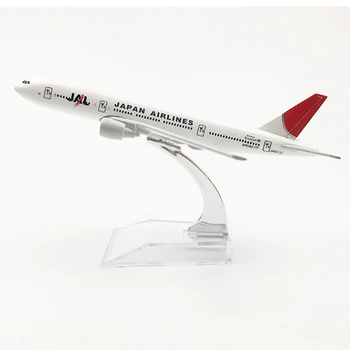 16cm 1:400 Skala JAL Japan Airlines Fly Model Boeing B777 Zink Trykstøbt Metal Fly Model Collectible Vise Gave