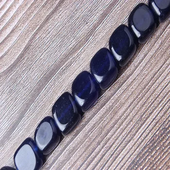 Lan Li Mode Smykker Safir 12x12mm Løse Perler Runde Perle Armbånd Halskæde Velegnet Til Mænd Og Kvinder Diy Charme, Amulet