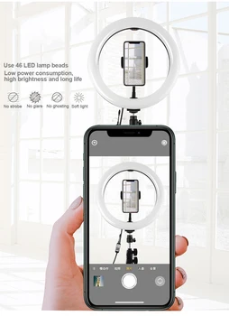 11.8 tommer 30cm RGBW Dæmpbar LED Selfie Ring Lys Youtube Vlogging Fotografi Phone Video Lys &telefonholder& Fjernbetjening