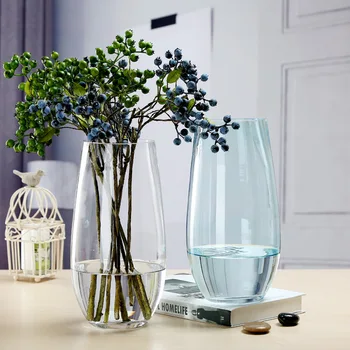 Dinosaur Æg Form Blomst Kontinental Farve Glas Vase Blomst Arrangement Gennemsigtig Moderne Minimalistisk Kreative Vase