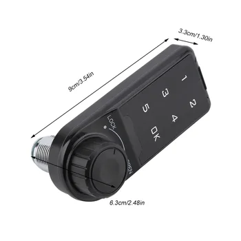 Touch Tastatur Adgangskode Nøgle Lås Elektronisk Sikkerhed Kabinet Kodet Locker Digitale Låse Med Montering Af Panel Sikkerhed Værktøj