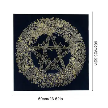 60X60cm Tarot-Kort Dug Astrologi Divination Alteret Velour stof brætspil Oracle Cards Mat Pad Hvisken Af Natur Blomst