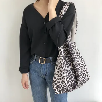 Skulder tasker for women2020 luksus damer designer tote cheetah print på lærred mode vintage store shopping shopper bløde mahjong