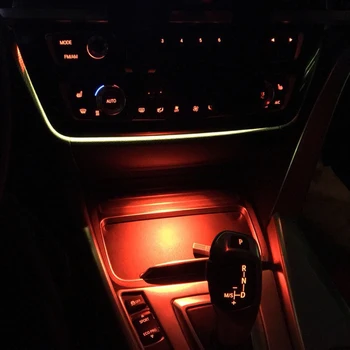 Omgivende Lys For F30 F32 BMW 3-serie Interiør Askebæger Atmosfære Dekorativ Lampe Central Kontrol Boks, Armlæn Belysning Pryder